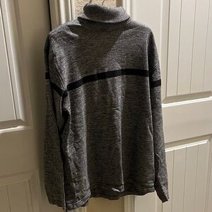 Tommy Hilfiger Men's Charcoal Turtleneck Sweater Vintage